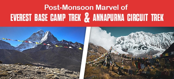 Post-Monsoon Trek-  EBC Trek and Annapurna Circuit Trek